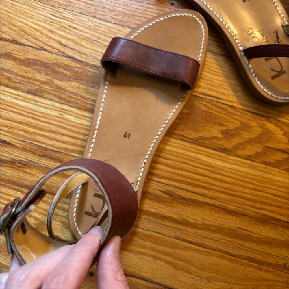 K Jacques for J Crew Leather Sandals